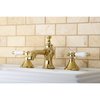Kingston Brass KC7062BPL 8" Widespread Bathroom Faucet, Polished Brass KC7062BPL